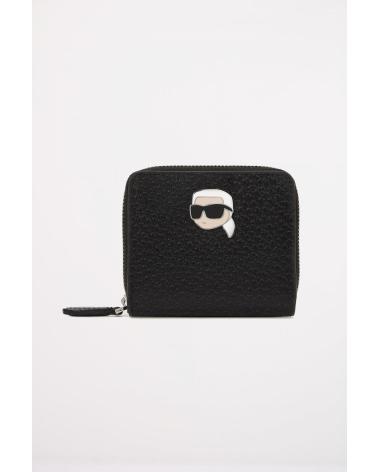 -KARL-LAGERFELD-CARTERAS-MUJER-MODELO-IKON-PEBBLE-MD-BIFOLD-WLLT-COLOR-NEGRO-BLACK