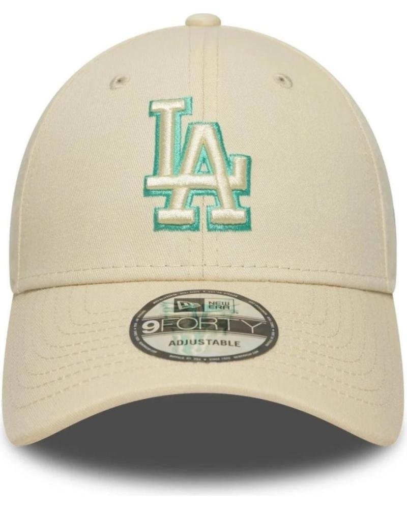 NEW ERA GORRAS MUJER MODELO LA DODGERS TEAM OUTLINE CREAM 9FORTY ADJ LTCATE