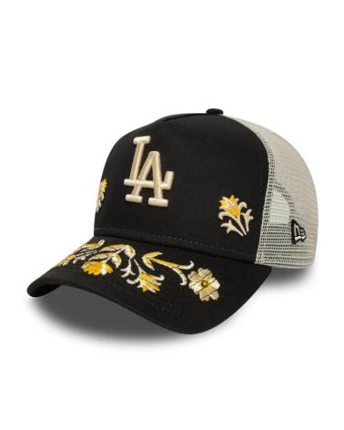 NEW ERA LA DODGERS MLB FLORAL ICON 9FORTY A-FRAME KAPPE SCHWARZ BLK