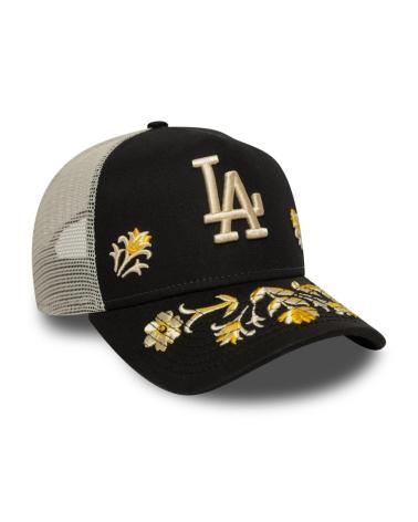 NEW ERA LA DODGERS MLB FLORAL ICON 9FORTY A-FRAME KAPPE SCHWARZ BLK