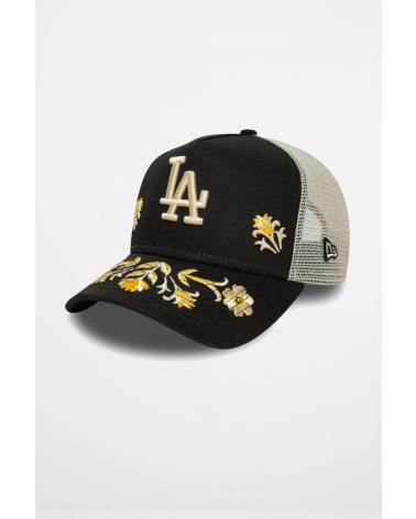 NEW ERA LA DODGERS MLB FLORAL ICON 9FORTY A-FRAME KAPPE SCHWARZ BLK