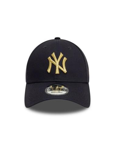 GORRA NEW ERA 9FORTY METALLIC NEW YORK YANKEES AZUL MARINO LOGO DORADO NVYMTG NVYMTG