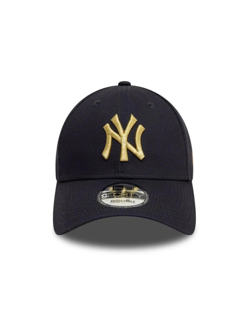 NEW ERA 9FORTY METALLIC NEW YORK YANKEES KAPPE MARINEBLAU GOLDENES LOGO NVYMTG NVYMTG