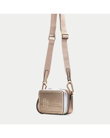 BOLSO BANDOLERA HISPANITAS SAMBA BV253979 ORO GREY