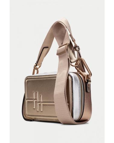 BOLSO BANDOLERA HISPANITAS SAMBA BV253979 ORO GREY