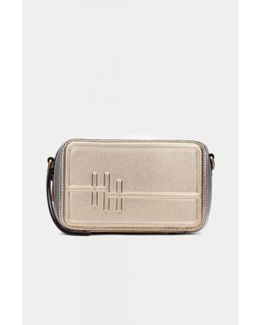 BOLSO BANDOLERA HISPANITAS SAMBA BV253979 ORO GREY