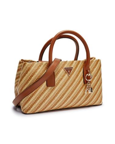 PETIT SAC SATCHEL GUESS SIMONA MARRON CLAIR NTC NTC
