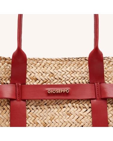 GIOSEPPO WYOCENA 75519-PCUERO: BAST-KORB MIT FUTTER UND BRAUNEN LEDERDETAILS CUERO