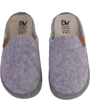 SALVI 56L-00 ELFO ZAPATILLAS DE CASA DE MUJER GRIS