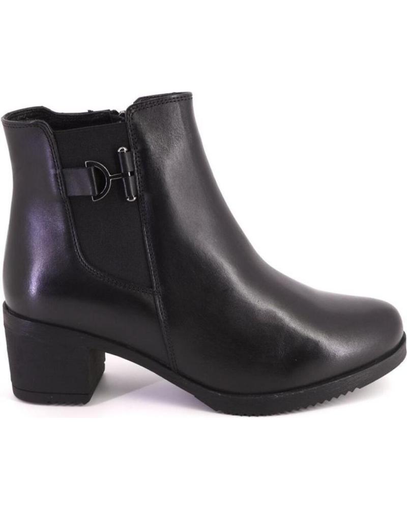 TREINTAS L1104 BOTINES DE MUJER PIEL NEGRO