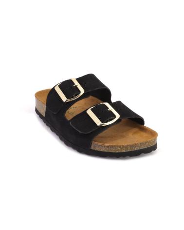 AUTENTI 355 ZUECOS O MULES DE MUJER BEIGE NEGRO