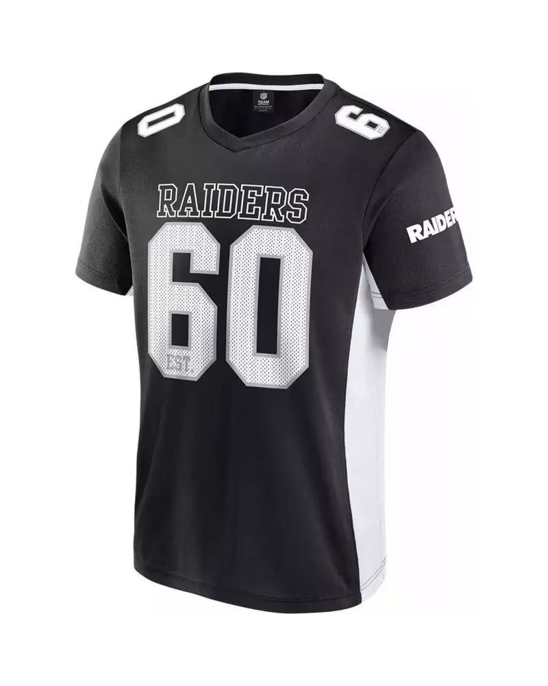 FANATICS NFL LAS VEGAS RAIDERS JERSEY #60 BLACK MEN NEGRO