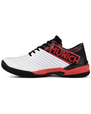ZAPATILLAS CASUAL MUNICH EN BLANCO, NEGRO Y ROJO BLANCO