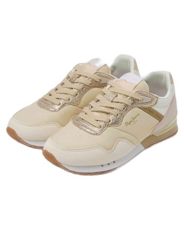 PEPE JEANS ZAPATILLAS LONDON ALBAL PARA MUJER EN COLOR BEIGE