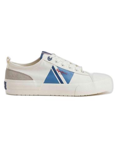 PEPE JEANS ZAPATILLAS ALEEN FLAG PARA HOMBRE EN COLOR BLANCO