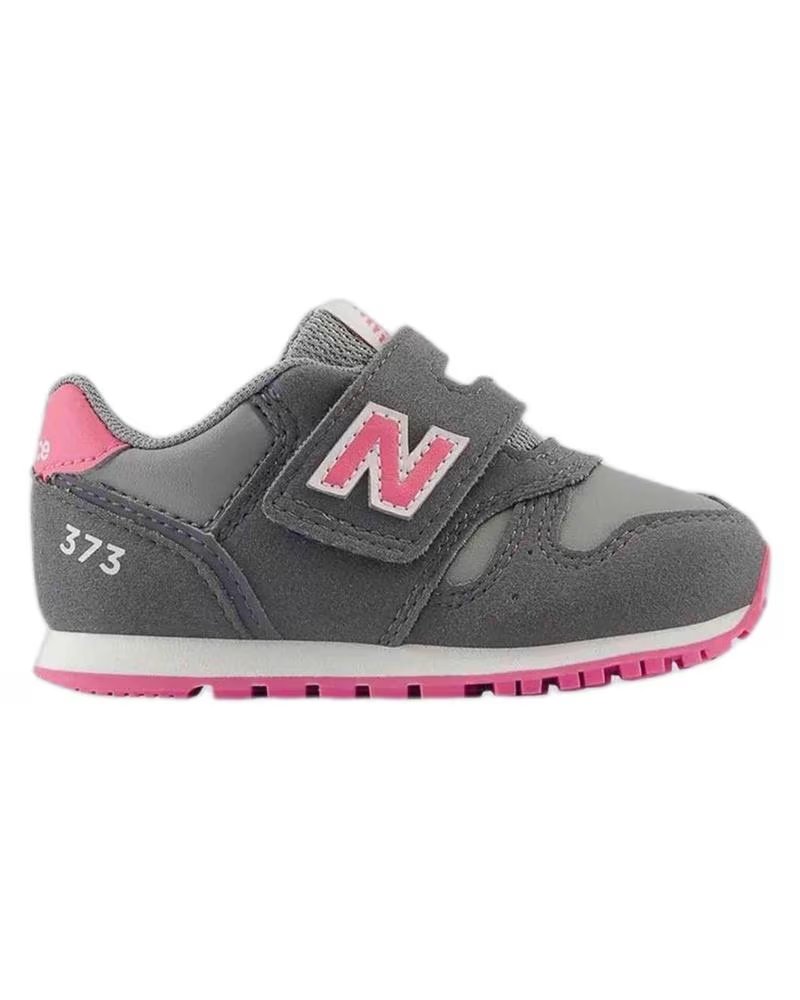NEW BALANCE SCARPE 373 HOOK AND LOOP GRIGIE PER BAMBINI GRIS