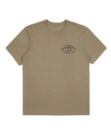 BRIXTON POTION OATMEAL MULTICOLOR SHORT-SLEEVE T-SHIRT MULTICOLOR
