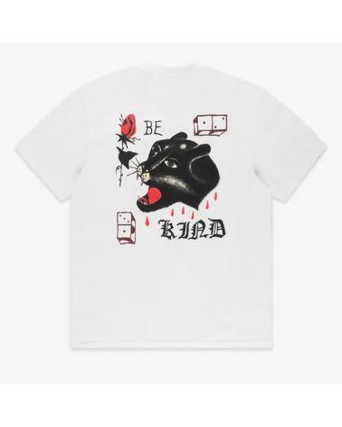 BRIXTON BE KIND SHORT SLEEVE T-SHIRT WHITE WITH MULTICOLOR PRINT MULTICOLOR