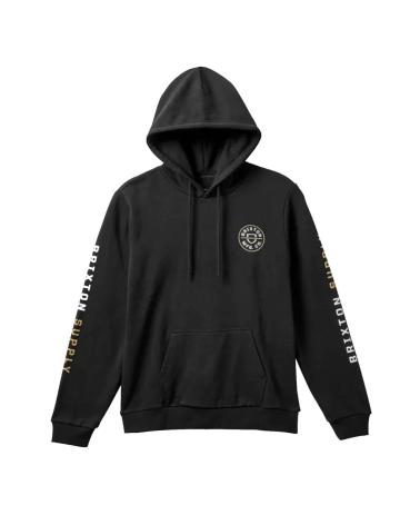 CAMISOLA COM CAPUZ BRIXTON CREST HOOD PRETA MULTICOLOR