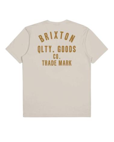 BRIXTON WOODBURN S-S STT T-SHIRT BEIGE MULTICOLOR