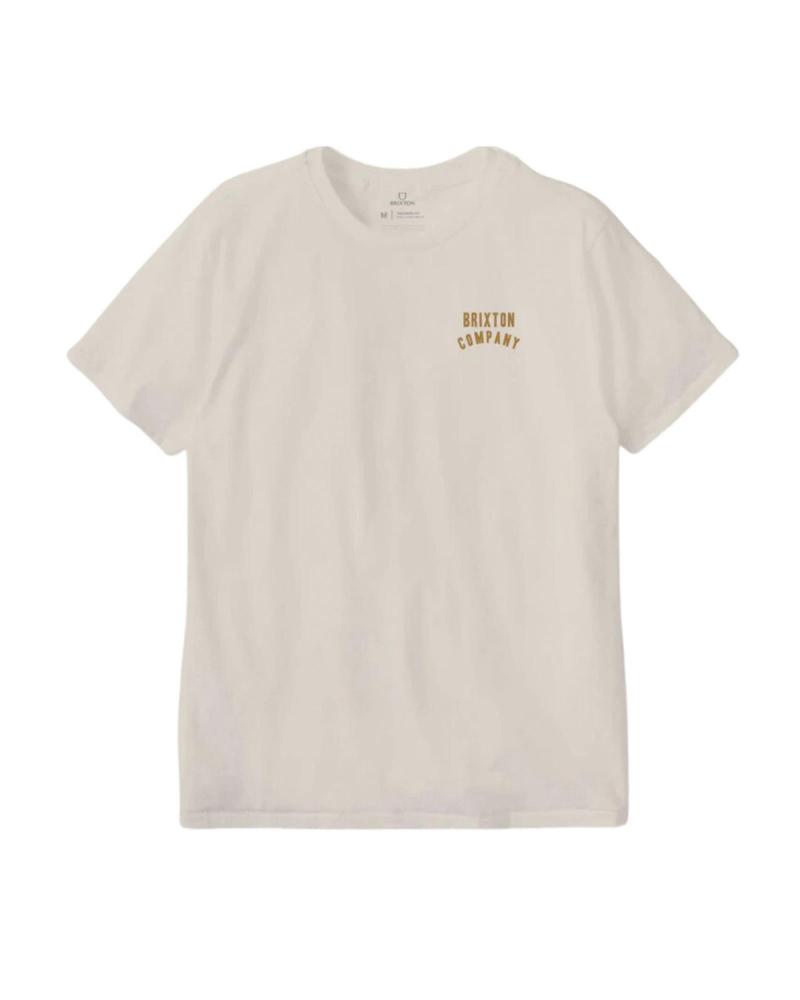 BRIXTON WOODBURN S-S STT T-SHIRT BEIGE MULTICOLOR