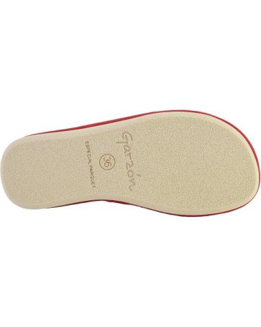 GARZON P400 165 ZAPATILLAS DE CASA DE MUJER ROJO