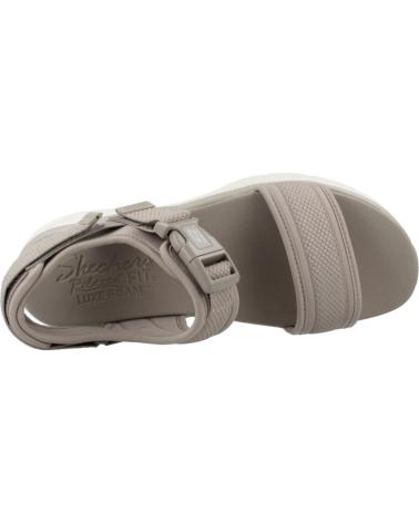 SKECHERS SANDALIAS MUJER MODELO DLUX WALKER COLOR MARRON TPE