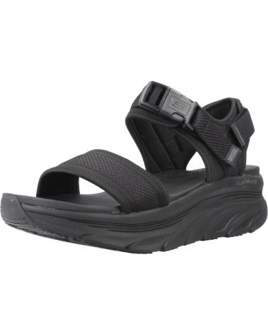 SKECHERS SANDALIAS MUJER MODELO DLUX WALKER COLOR NEGRO BBK