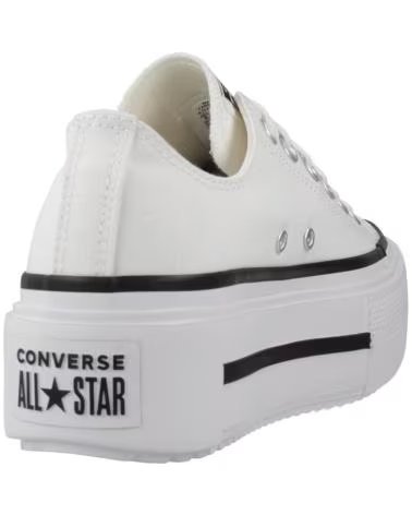 CONVERSE SNEAKER CHUCK TAYLOR ALL STAR DOUBLE STACK OX WEISS A15491C WHITE