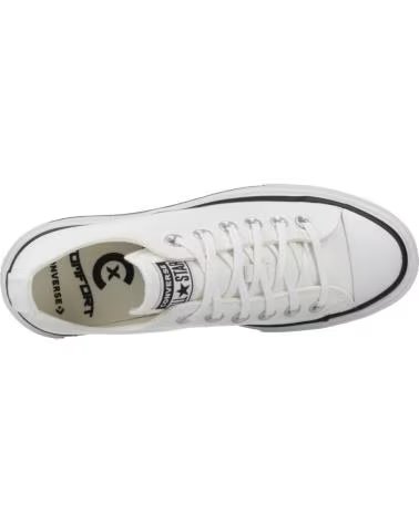 CONVERSE SNEAKER CHUCK TAYLOR ALL STAR DOUBLE STACK OX WEISS A15491C WHITE