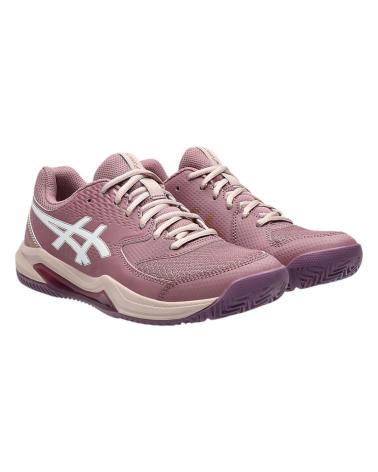 ASICS ZAPATILLAS GEL-DEDICATE 8 BLANCAS 1042A241-501 PADEL MORADO