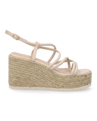 PUNTOSALAO SANDALIAS DE CUNA Y PLATAFORMA EN YUTE PARA MUJER COLOR BEIG VARIOS COLORES