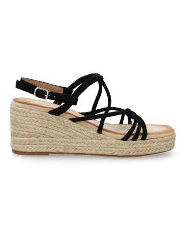Sandali-eleganti-da-donna-PUNTOSALAO-SANDALIAS-DE-CUNA-EN-YUTE-TIRAS-COLOR-NEGRO-JNS333-VARIOS-COLORES