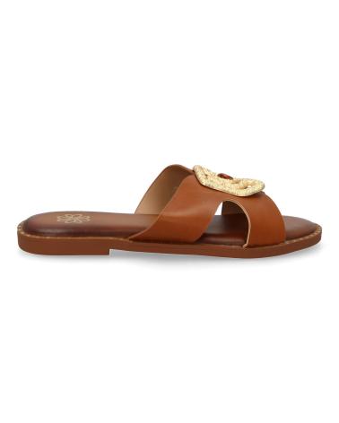 PUNTOSALAO SANDALIAS PLANAS COMODAS PARA MUJER COLOR CAMEL AA-29 VARIOS COLORES