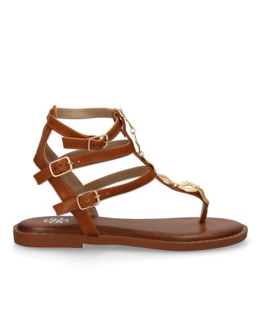 PUNTOSALAO SANDALIAS PLANAS COMODAS PARA MUJER HEBILLAS COLOR CAMEL AA- VARIOS COLORES