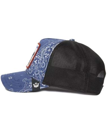 BONÉ TRUCKER GOORIN BROS FREEDOM AZUL COM PATCH ÁGUIA AZUL