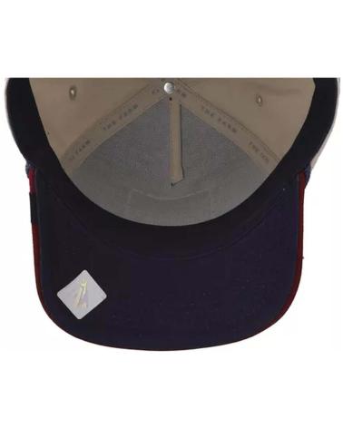 GOORIN BROS TRUCKER CAP COCK MARINEBLAU UND GRANATROT MIT HAHN-PATCH AZUL