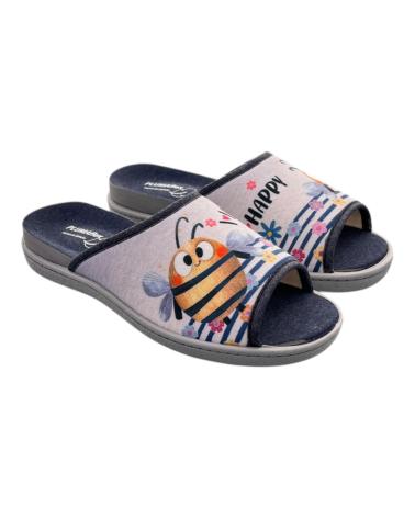 Zapatillas-de-estar-por-casa-de-mujer-PLUMAFLEX-ZAPATILLAS-CASA-12404-ABEJA-FELIZ-VARIOS-COLORES