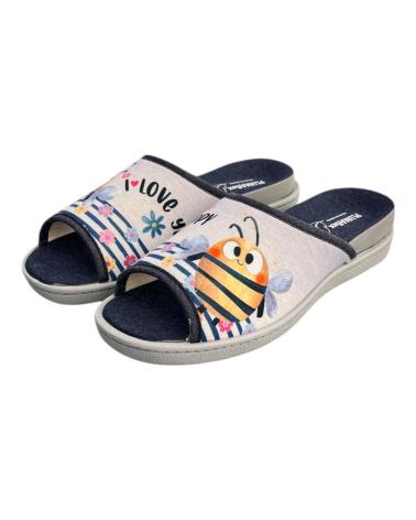Zapatillas-de-estar-por-casa-de-mujer-PLUMAFLEX-ZAPATILLAS-CASA-12404-ABEJA-FELIZ-VARIOS-COLORES