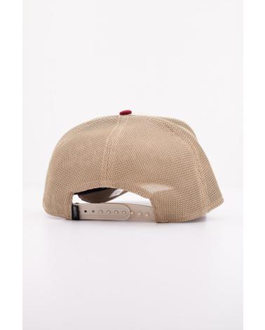 CAPPELLINO TRUCKER GOORIN BROS MODELLO LIT BEIGE E BORDEAUX BRI