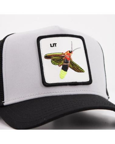 GORRA TRUCKER GOORIN BROS MODELO LIT GRIS Y NEGRA SIL