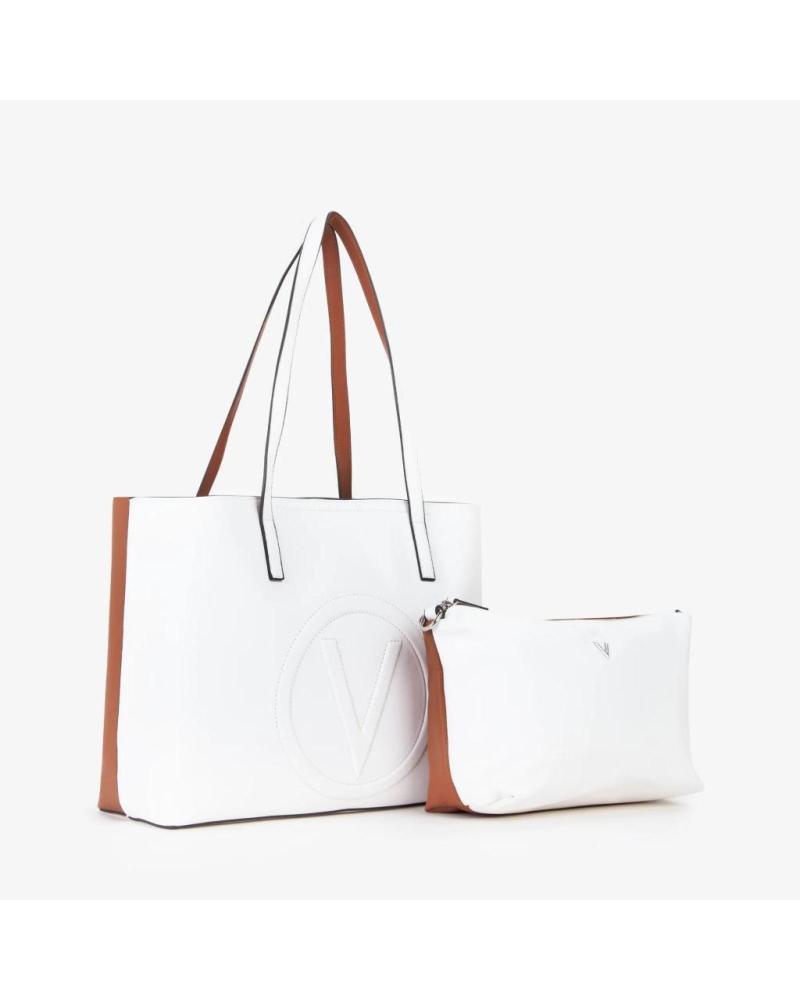BOLSO TOTE VALENTINO SELENA RE BICOLOR BLANCO BNCOIO