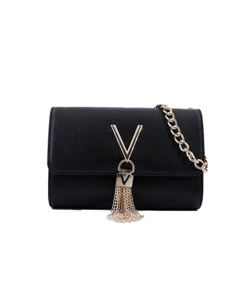 SAC BANDOULIÈRE VALENTINO DIVINA NRGLD NOIR AVEC CHAÎNE DORÉE NRGLD