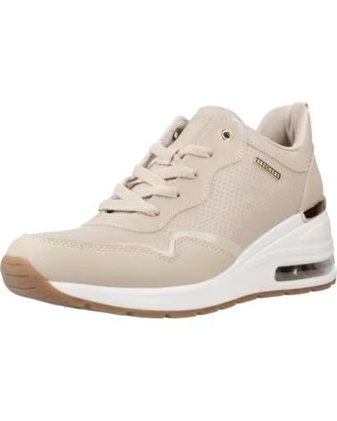 SKECHERS ZAPATILLAS MILLION AIR EN BEIGE PARA MUJER TAUPE DURALEATHER-LEATHER TRIM