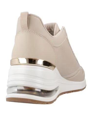 SKECHERS ZAPATILLAS MILLION AIR EN BEIGE PARA MUJER TAUPE DURALEATHER-LEATHER TRIM