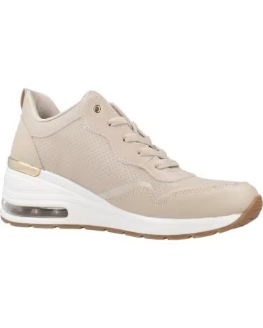SKECHERS ZAPATILLAS MILLION AIR EN BEIGE PARA MUJER TAUPE DURALEATHER-LEATHER TRIM