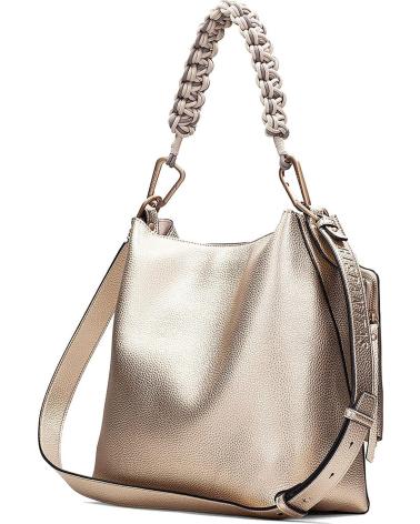 HISPANITAS BOLSA DE OMBRO BV253843 CAVA METALIZADO E CINZA GREY
