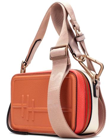 BOLSA A TIRACOLO HISPANITAS SAMBA BV253979 CORAL E BEGE CINZENTO GREY