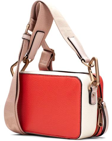 BOLSA A TIRACOLO HISPANITAS SAMBA BV253979 CORAL E BEGE CINZENTO GREY