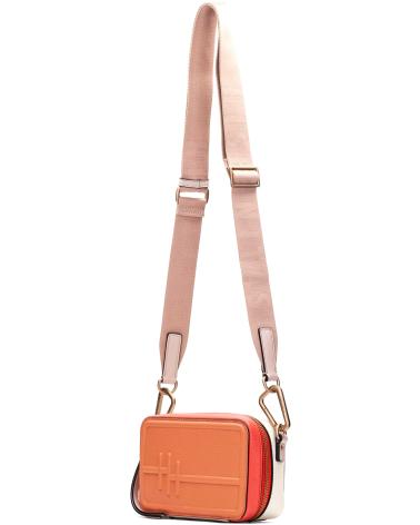 BOLSA A TIRACOLO HISPANITAS SAMBA BV253979 CORAL E BEGE CINZENTO GREY